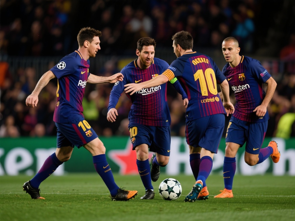 任何巨星的成功都离不开队友的支持。梅西职