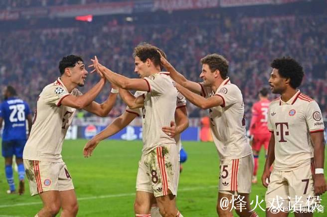 欧冠-凯恩四球奥利塞双响 拜仁9-2大胜萨格勒布迪纳摩